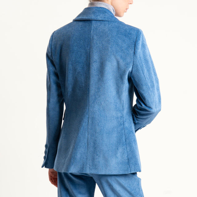 Tensione in-Giacca velluto 500 righe tessuto elasticizzato - jeans