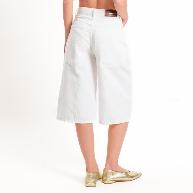 Tensione in-Bermuda Giusi drill cotone superpocket - bianco