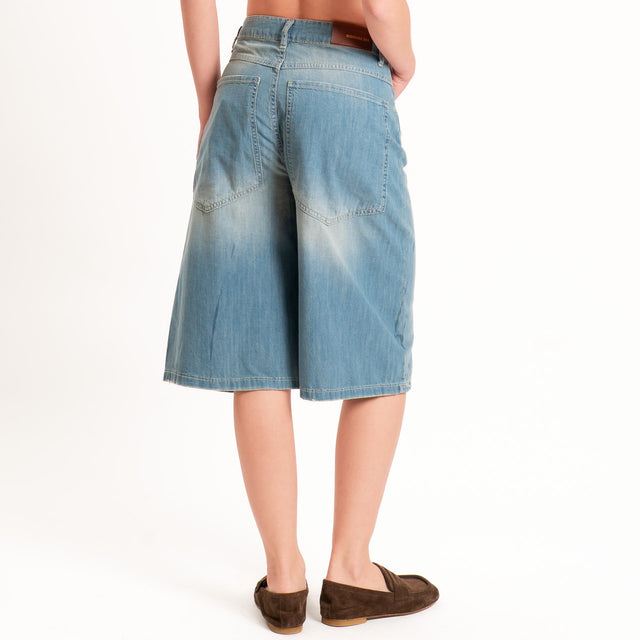 Tensione in-Bermuda GIUSI jeans tela super light - denim