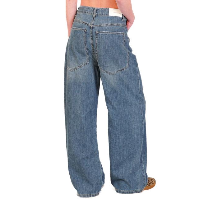 Tensión en Jeans GIUSI LIGHT pierna ancha - denim