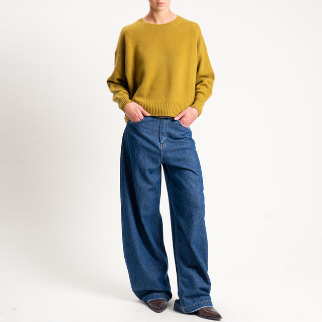 Tensione in-Maglia 100% lana stondata - olio