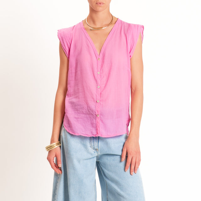 Tensione in-Camicia mussola smanicata - bubble