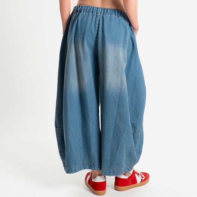 Tensione in-Jeans balloon crop - denim