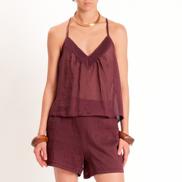 Tensione in-Completo lyocell top+shorts - india