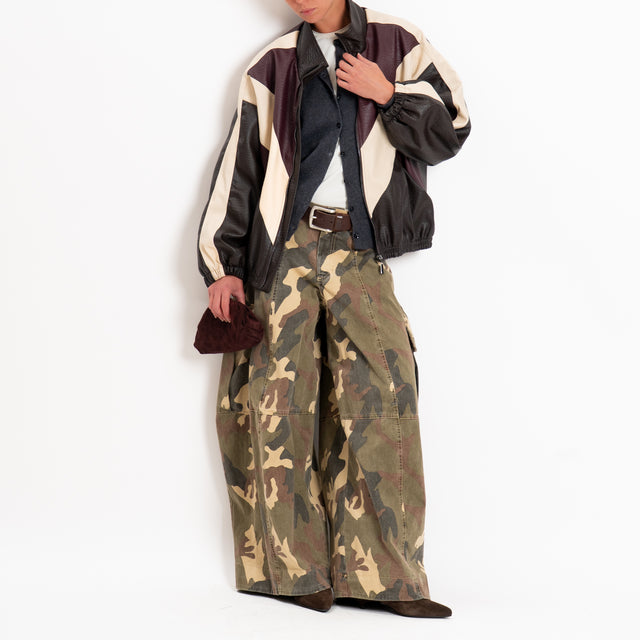 Tensione in-Pantalone barrel cargo camouflage - militare/moro/sand
