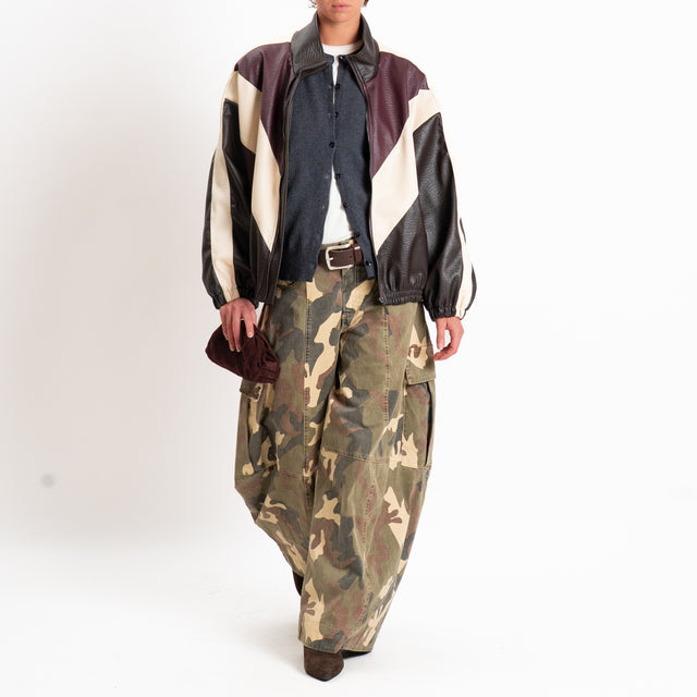 Tensione in-Pantalone barrel cargo camouflage - militare/moro/sand