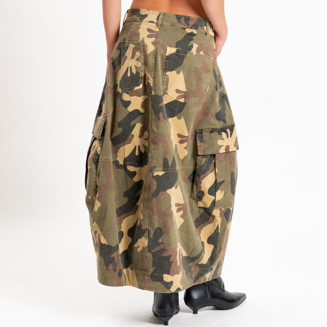 Tensione in-Gonna cargo camouflage - militare/beige/nero