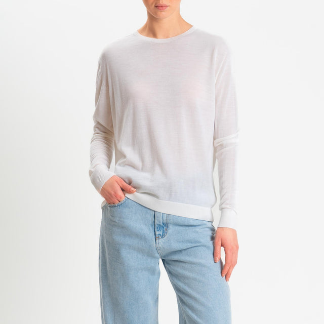 Tensione in-Maglia scatola 100% LANA MERINO - panna