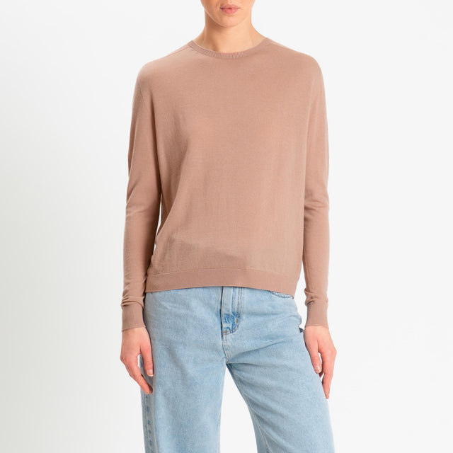 Tensione in-Maglia scatola 100% LANA MERINO - rosa