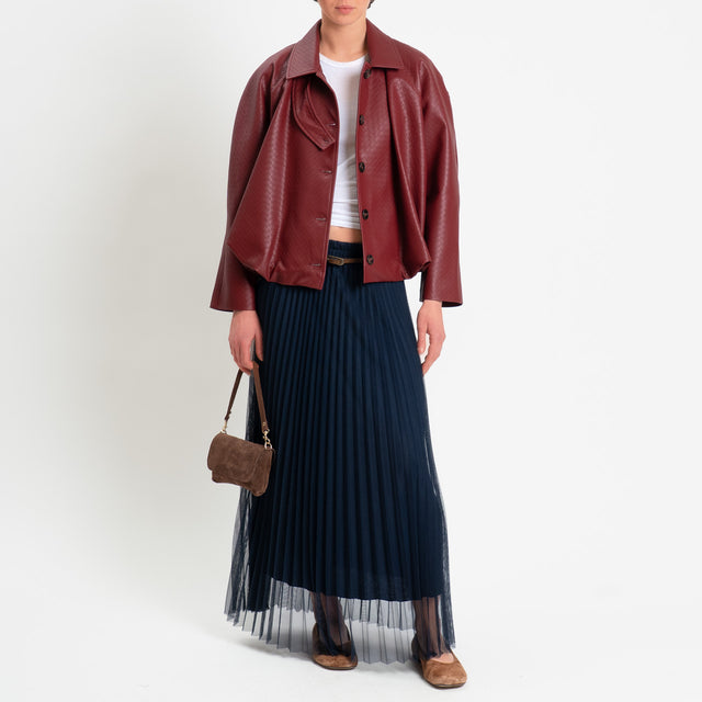 Tensione in-Gonna plissè in tulle - blu