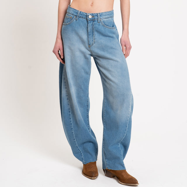 Tensione in-Jeans barrel tela slegata - denim