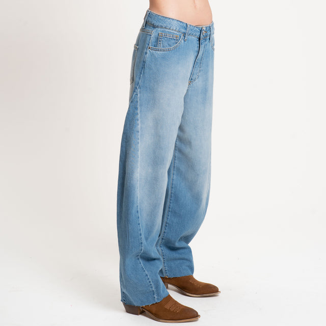 Tensione in-Jeans barrel tela slegata - denim