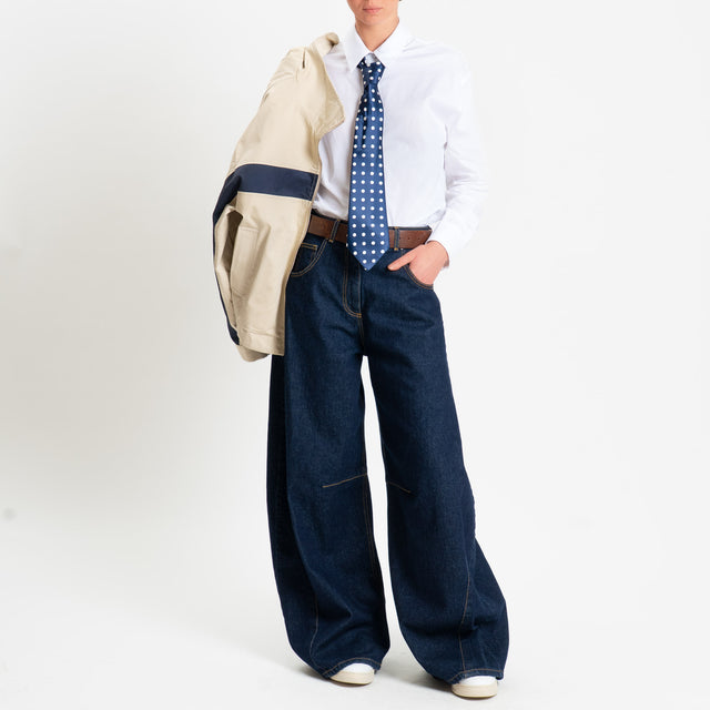 Tensione in-Jeans LOUVRE barrel relaxed fit - denim scuro