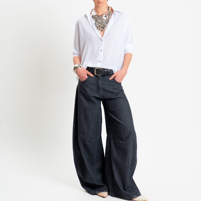 Tensione in-Jeans LOUVRE barrel relaxed fit - denim nero