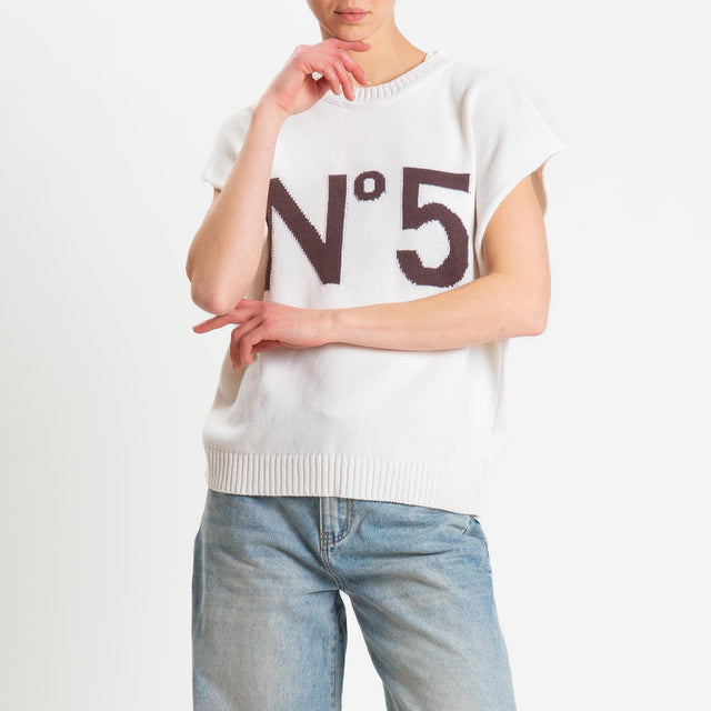 Tensione in-Gilet N5 - white/brown