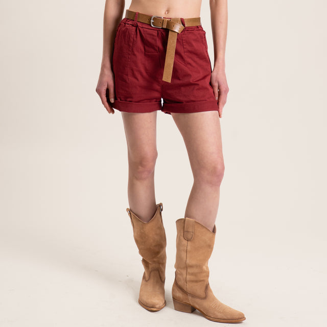 Tensione in-Shorts tasche sfrangiate con elastico - india
