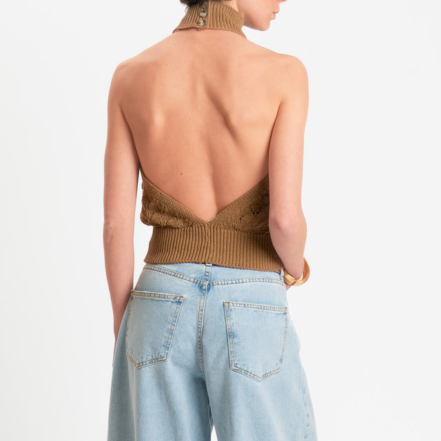 Tensione in-Top crochet - camel
