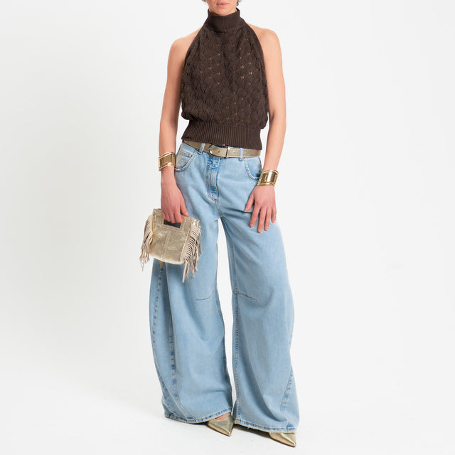 Tensione in-Top crochet - moro