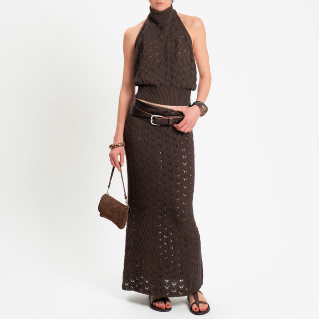 Tensione in-Top crochet - moro