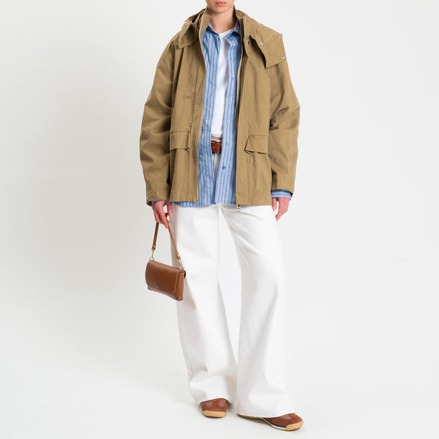 Tensione in-Giacca cappuccio rimovibile - sabbia