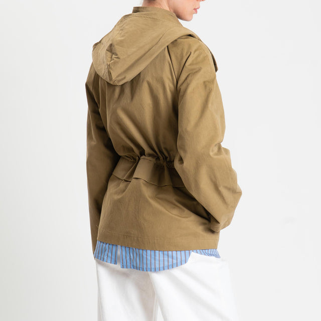 Tensione in-Giacca cappuccio rimovibile - sabbia