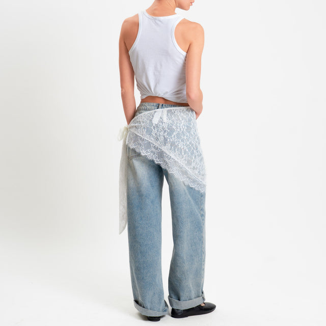 Tensione in-Pareo in pizzo - avorio