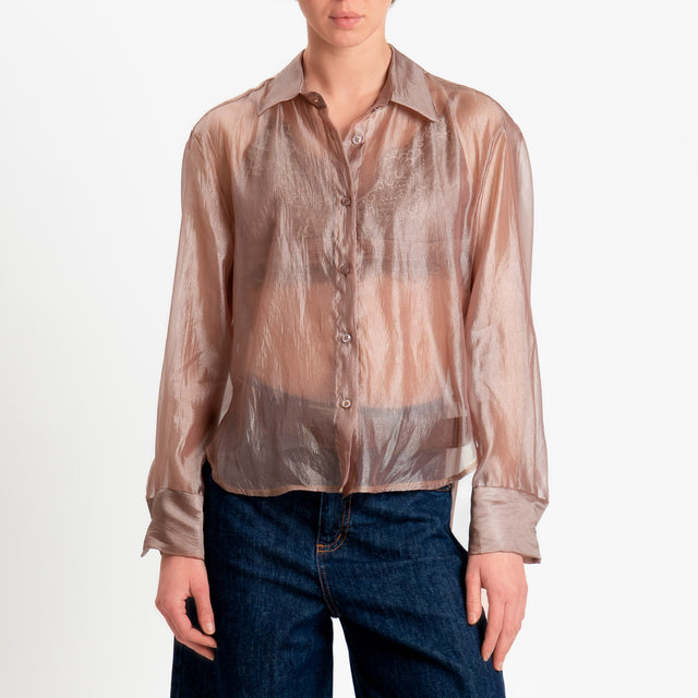 Tensione in-Camicia + Top in pizzo - bronzo