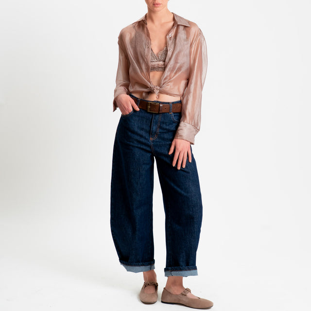 Tensione in-Camicia + Top in pizzo - bronzo