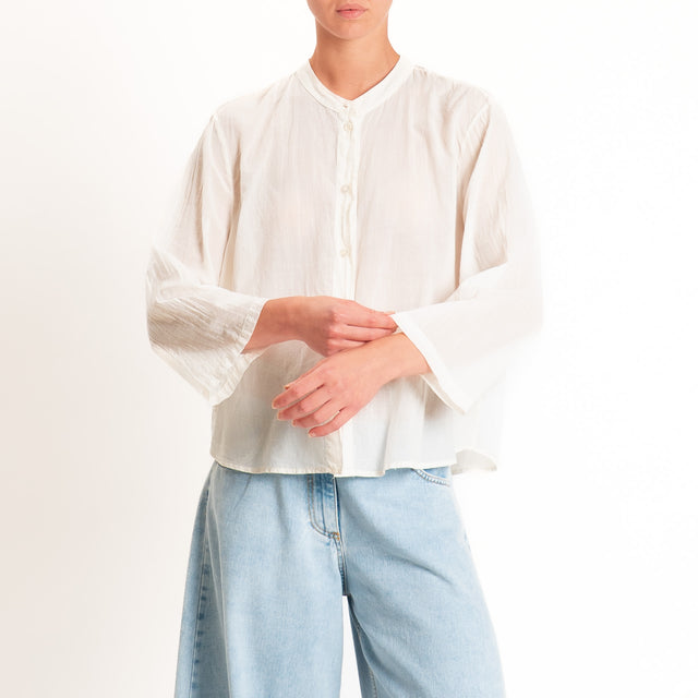 Tensione in-Camicia mussola manica 3/4 - burro