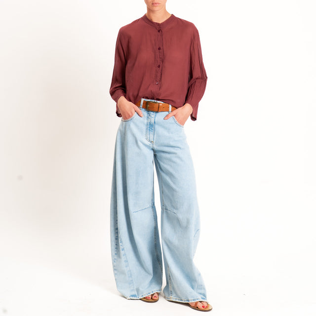 Tensione in-Camicia mussola manica 3/4 - india