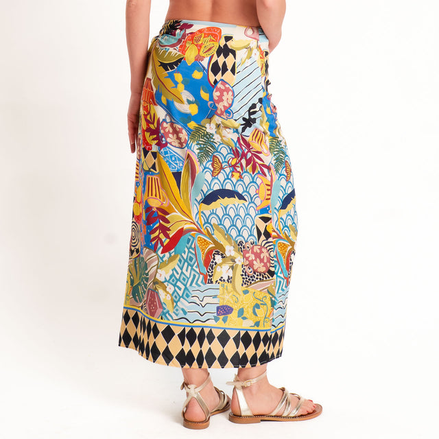 Tensione in-Gonna pareo fantasia - multicolor