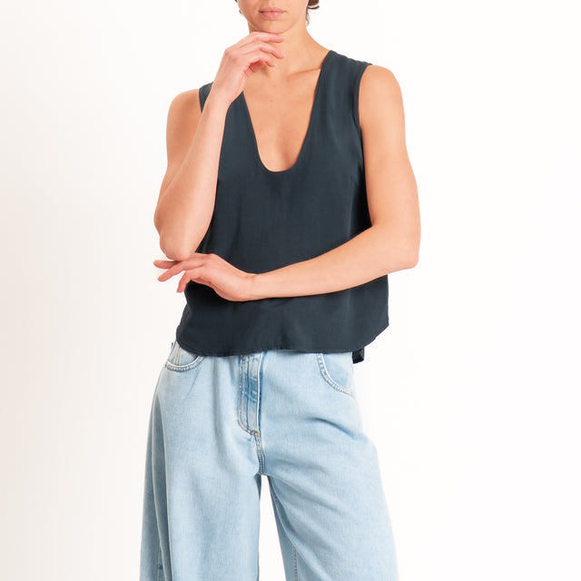 Tensione in-Top scollo U - nero