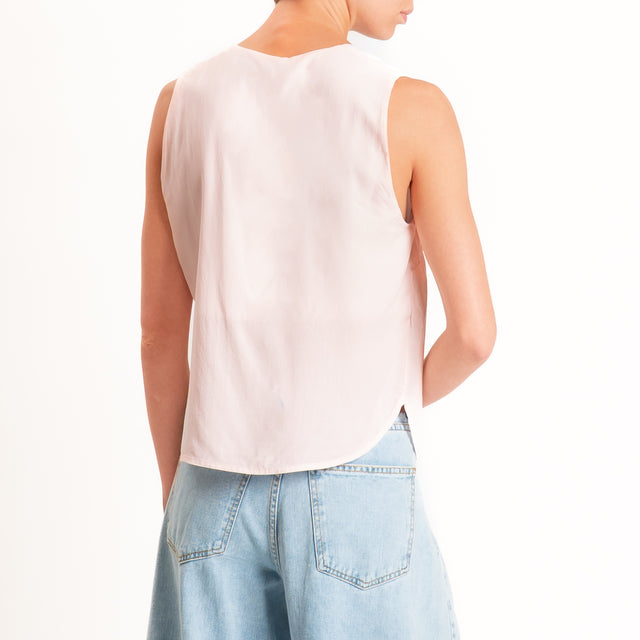 Tensione in-Top scollo U - rosa