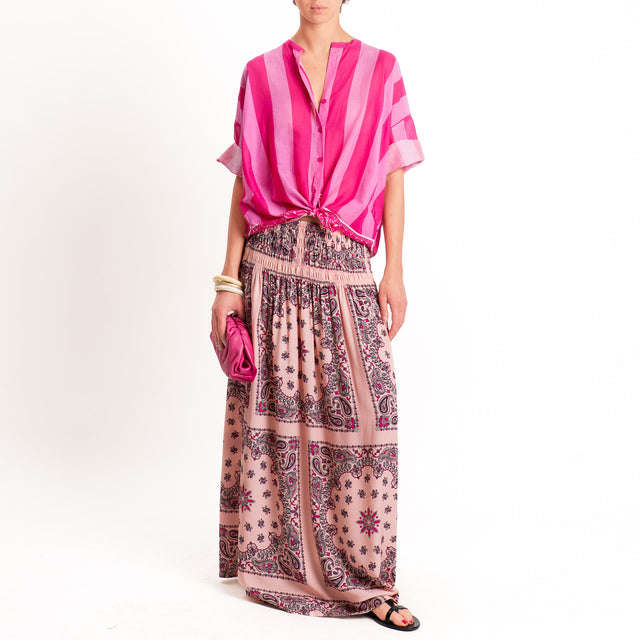 Tensione in-Gonna fantasia bandana - rosa/fucsia
