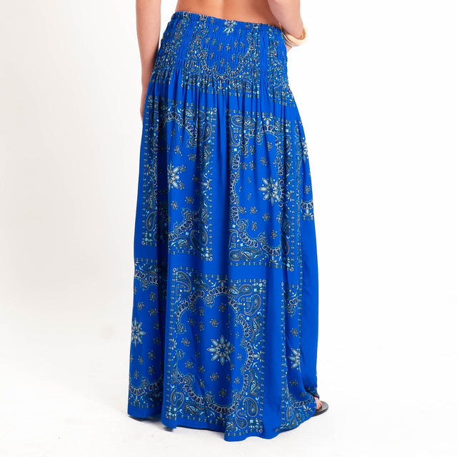 Tensione in-Gonna fantasia bandana - bluette/azzurro