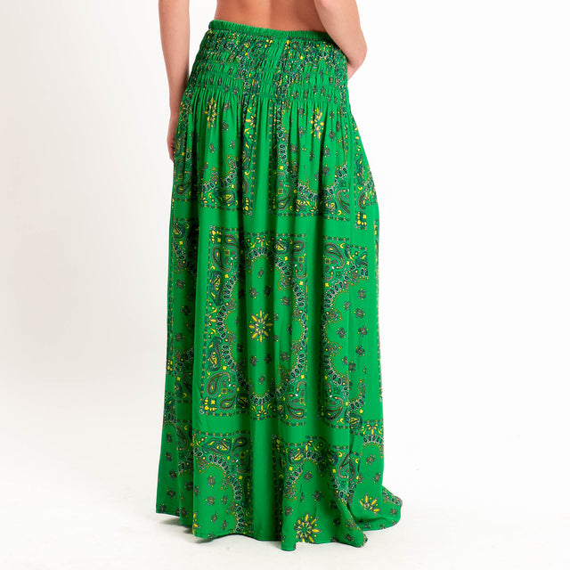Tensione in-Gonna fantasia bandana - verde/lime