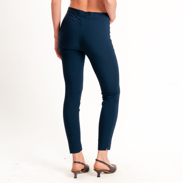 Tensione in-Pantalone slim lungezza alla caviglia - blu