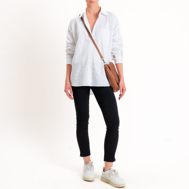 Tensione in-Pantalone slim lungezza alla caviglia - nero