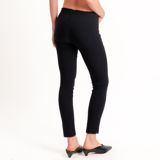 Tensione in-Pantalone slim lungezza alla caviglia - nero