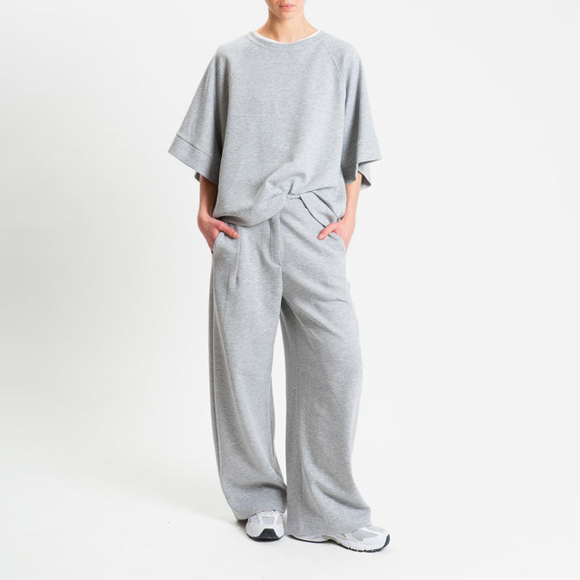 Tensione in-Felpa light tessuto elasticizzato - grigio chiaro