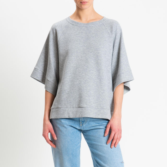 Tensione in-Felpa light tessuto elasticizzato - grigio chiaro