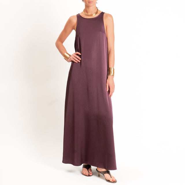 Tensione in-Abito vogatore in satin - burgundy