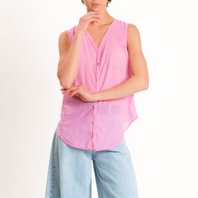 Tensione in-Camicia mussola smanicata - bubble