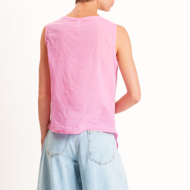 Tensione in-Camicia mussola smanicata - bubble