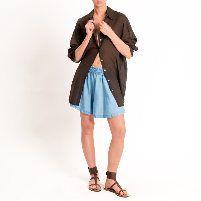 Tensione in-Camicia over mussola spacchi laterali - caffe'
