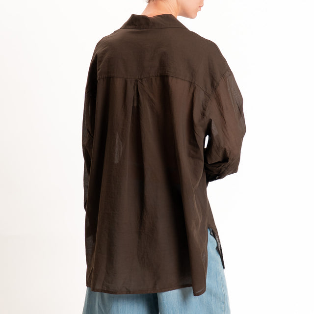 Tensione in-Camicia over mussola spacchi laterali - caffe'