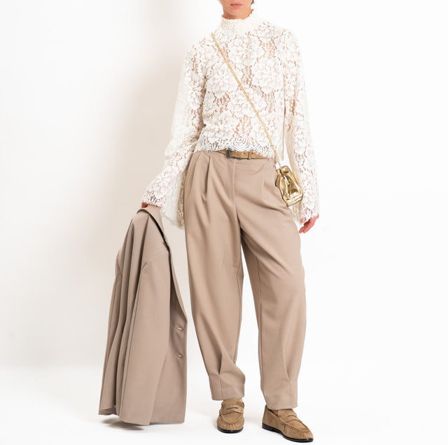 Tensione in-Pantalone misto lana con pinces - cacha