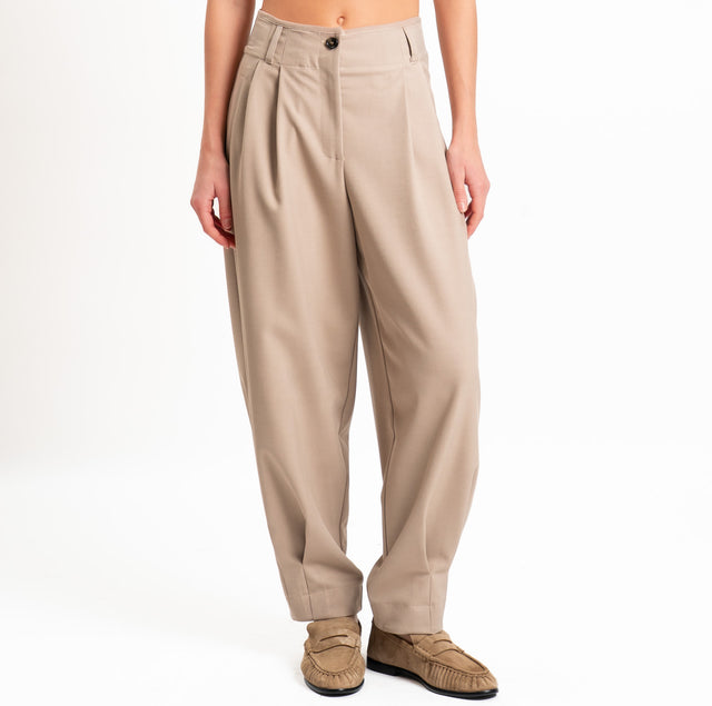 Tensione in-Pantalone misto lana con pinces - cacha
