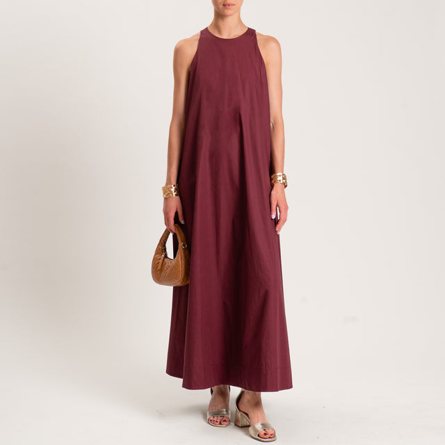 Tensione in-Abito tela parachute con tasche - Bordeaux