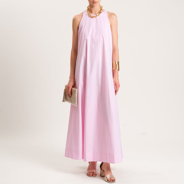 Tensione in-Abito tela parachute con tasche - rosa